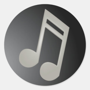 Aufkleber für klassische Musiknote