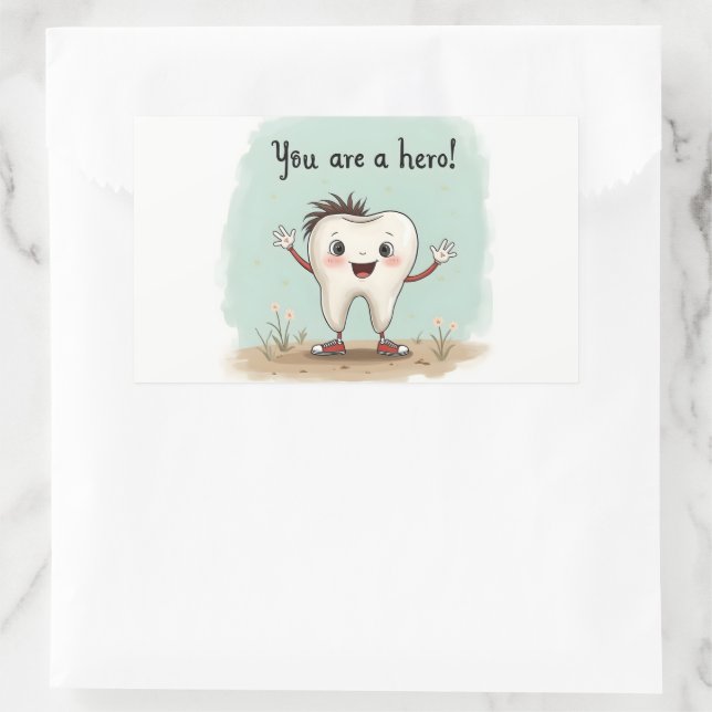 Aufkleber für kleine Zahnarztpatienten (Tasche)