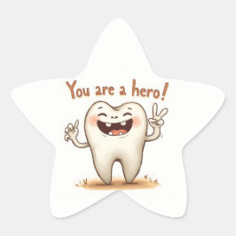 Aufkleber für kleine Zahnarztpatienten