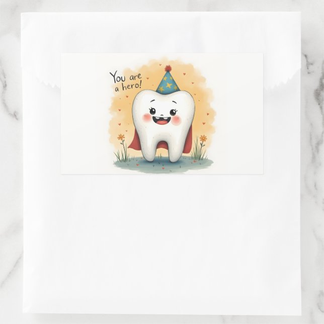 Aufkleber für kleine Zahnarztpatienten (Tasche)