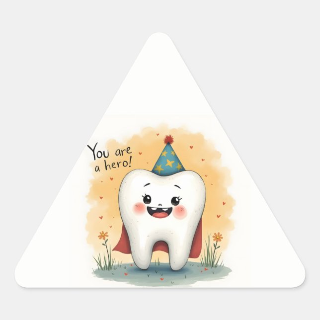 Aufkleber für kleine Zahnarztpatienten (Vorderseite)