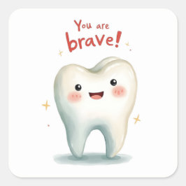 Aufkleber für kleine Zahnarztpatienten