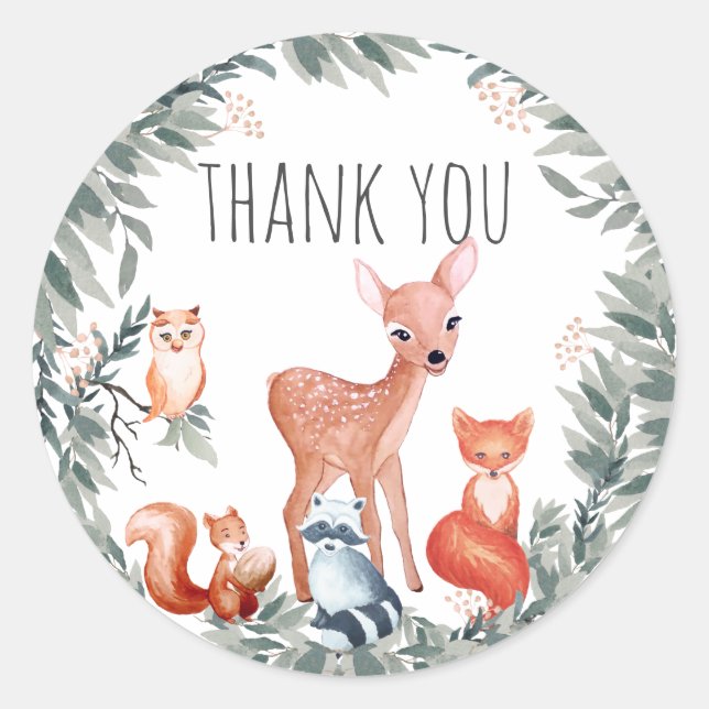 Aufkleber für Kleinwaldtiere (Vorderseite)