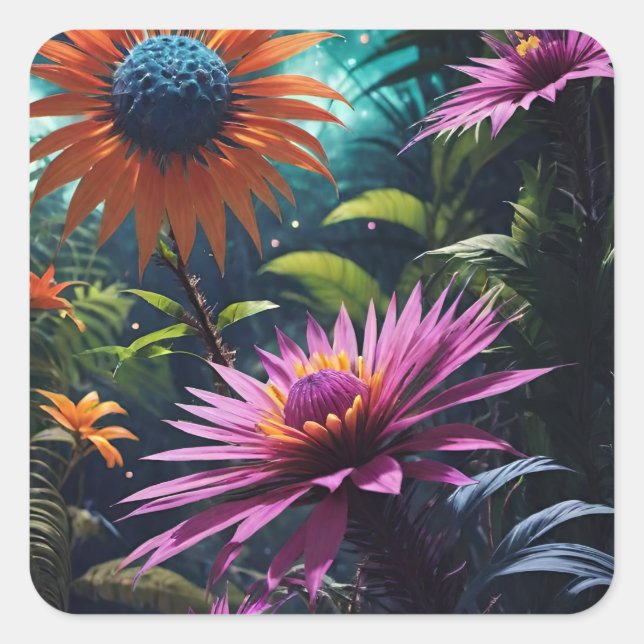 Aufkleber für kosmische Blüten (Vorderseite)