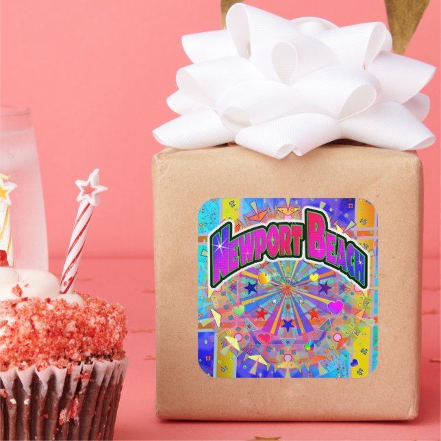 Aufkleber für kosmische Einheit von Newport Beach (Party)