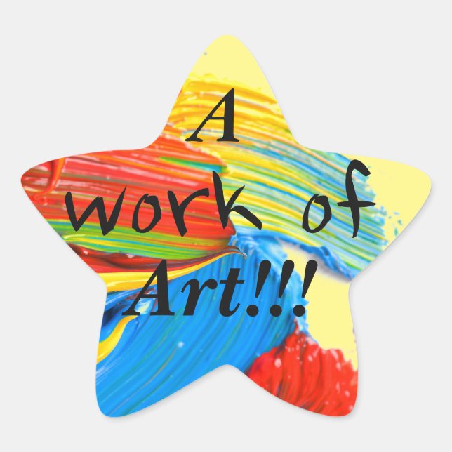 Aufkleber für Kunstlehrer "Award Winning" (Vorderseite)