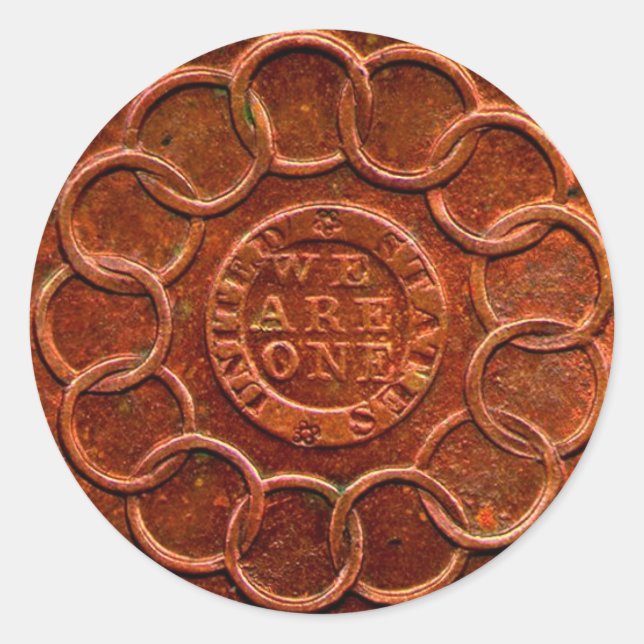 Aufkleber für Kupfermünzen (Vorderseite)