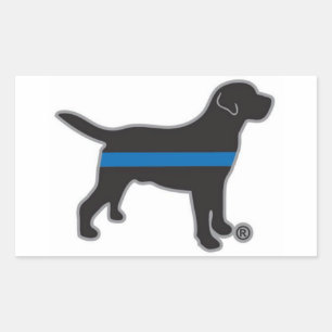 Aufkleber für Labrador der Thin Blue Line
