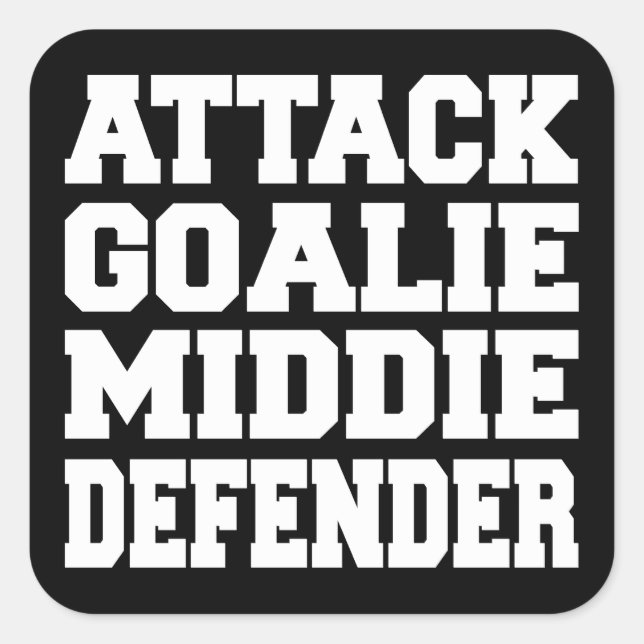 Aufkleber für Lacrosse-Player-Positionen (Vorderseite)