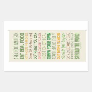 Aufkleber für Lebensmittel-Inspiration