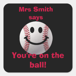 Aufkleber für Lehrer - auf dem Ball