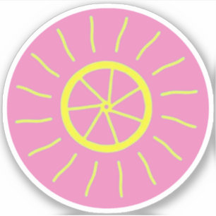 Aufkleber für Lemon- und Sunshine-Logo