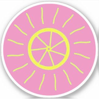 Aufkleber für Lemon- und Sunshine-Logo