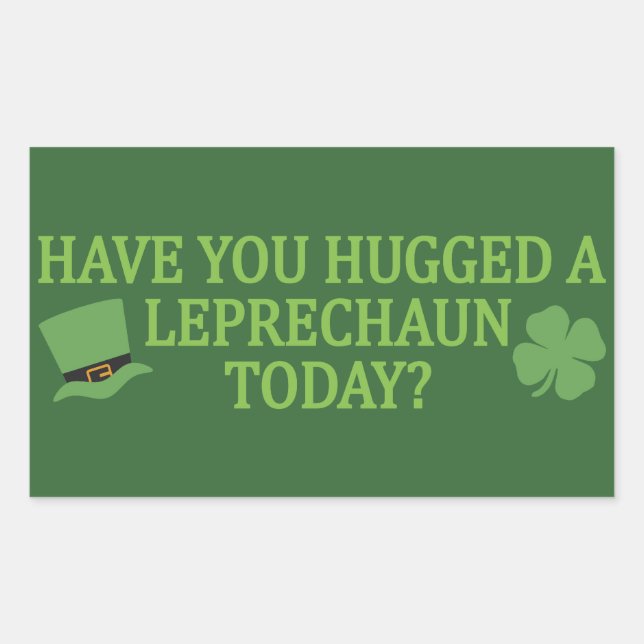 Aufkleber für Leprechaun Hug (Vorderseite)