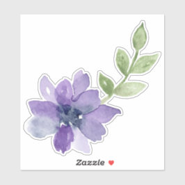 Aufkleber für lila Blume