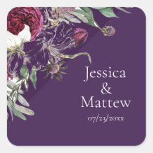 Aufkleber für lila Nightshade-Blume