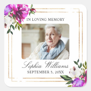 Aufkleber für lila und grüne Gedenkstätte