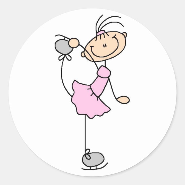 Aufkleber für Mädchen in rosa Eis (Vorderseite)