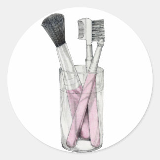 Aufkleber für Makeup-Pinsel