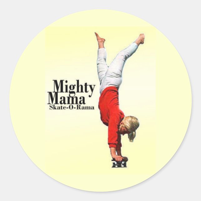 Aufkleber für Mamas auf Skateboards (Vorderseite)