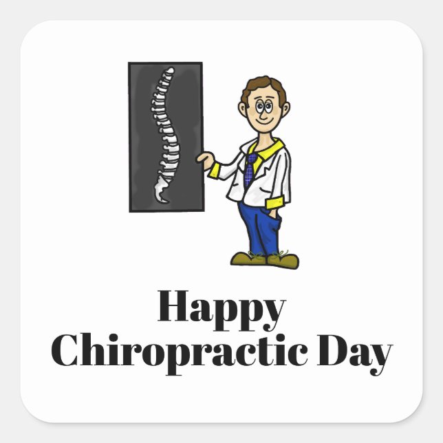 Aufkleber für männliche Chiropraktoren oder Namens (Vorderseite)