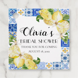 Aufkleber für mediterranes Positano-Brautparty Geschenkanhänger