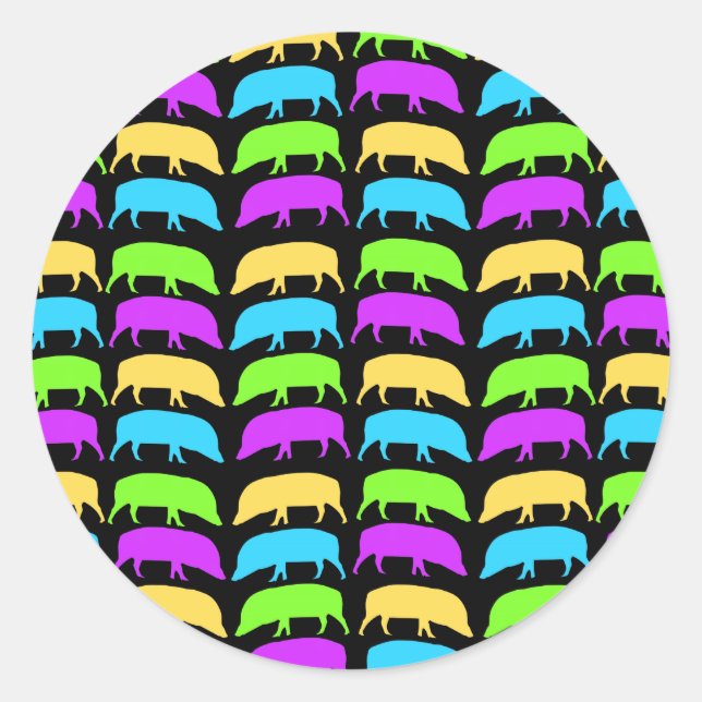 Aufkleber für mehrfarbige Hogs (Vorderseite)