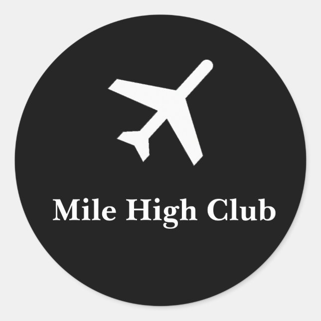 Aufkleber für Mile High Club (Vorderseite)