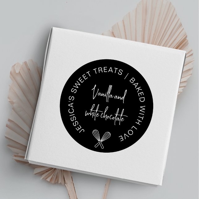 Aufkleber für Minimalistische Bäckerei, rund um da (Von Creator hochgeladen)