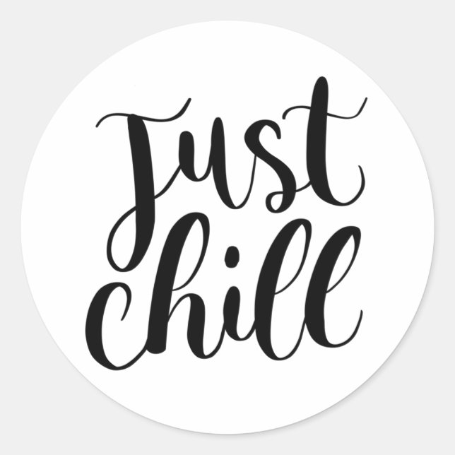 Aufkleber für Minimalistische Kalligraphie (Vorderseite)