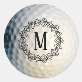 Aufkleber für Mit Monogramm Golfball