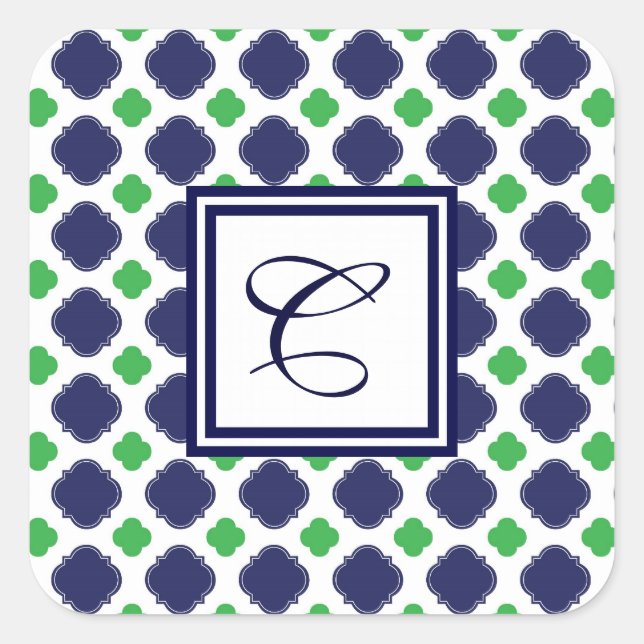 Aufkleber für Monogramm aus Quarzufolie (Vorderseite)