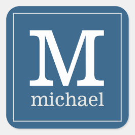 Aufkleber für Monogramm und Namen