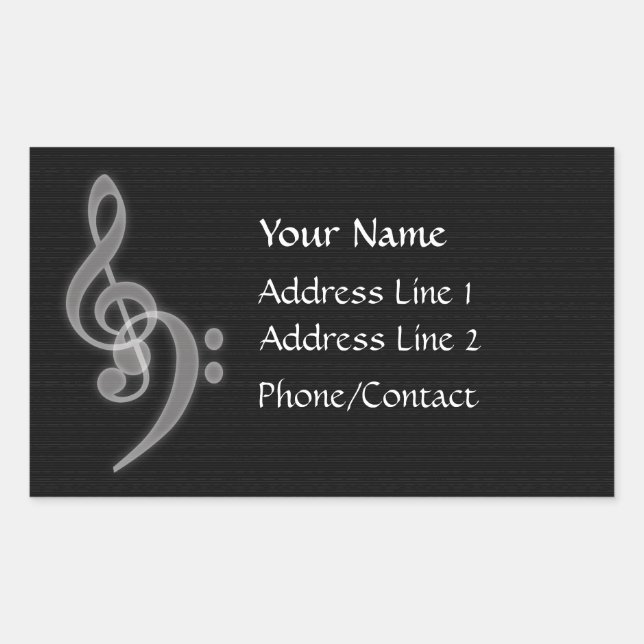 Aufkleber für Musikadresse (Vorderseite)