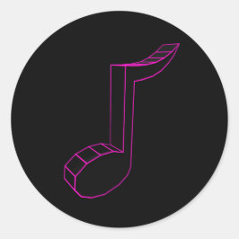Aufkleber für Musiknote