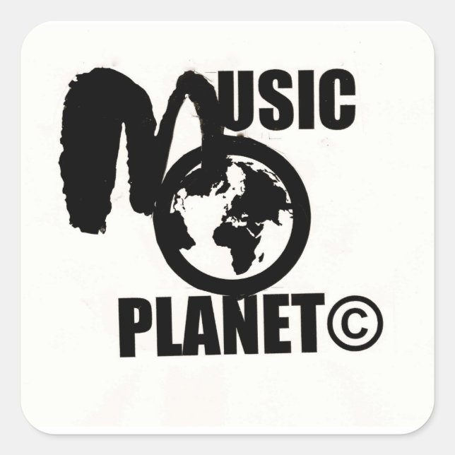 Aufkleber für MUSIKPLANET (Vorderseite)