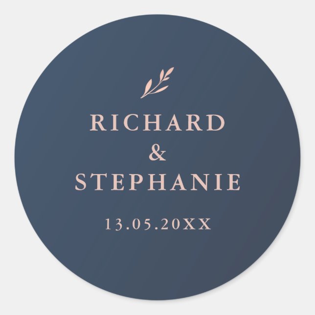 Aufkleber für Navy- und Pink-Folien-Umschlag Aufkl (Vorderseite)