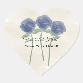 Aufkleber für niedliche blaue Rose