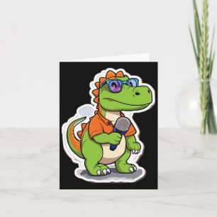 Aufkleber für niedliche Dinosaurier Karte