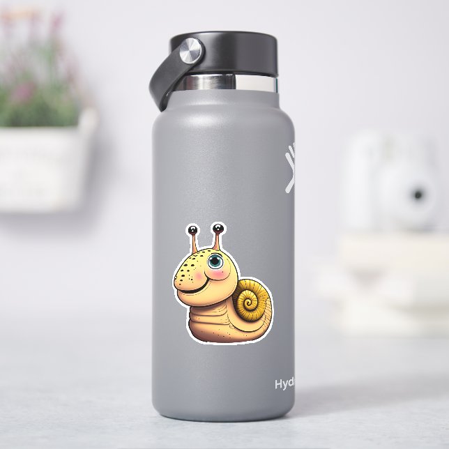 Aufkleber für niedliche Schnecke Cartoon (HydroFlask)