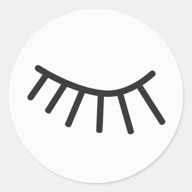 Aufkleber für niedliche Wimpern (Vorderseite)