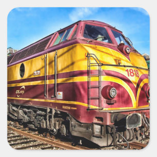 Aufkleber für Oldtimer-Lokomotive