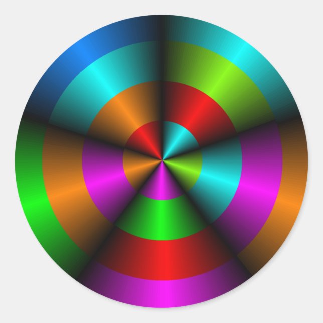 Aufkleber für optische Illusion im Metallic-Look (Vorderseite)