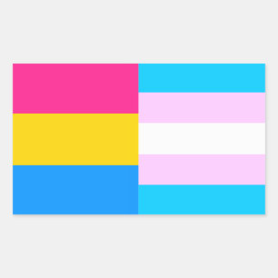 Aufkleber für Pansexual/trans-pril-Flaggen