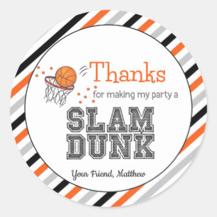 Aufkleber für Party-Beutel   Geburtstag Danke, Sti