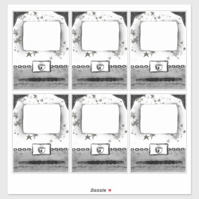 Aufkleber für Party oder Individuelle Namen (Blatt)