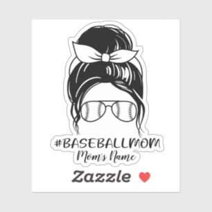 Aufkleber für personalisierte Baseball-Mama