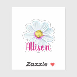 Aufkleber für personalisierte Blume