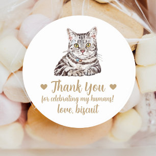 Aufkleber für personalisierte Cat-Gastgeschenk Hoc