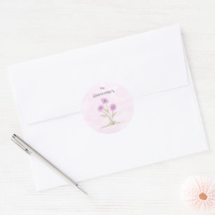 Aufkleber für personalisierte Floral